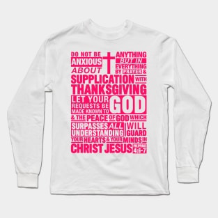 Philippians 4:6-7 Long Sleeve T-Shirt